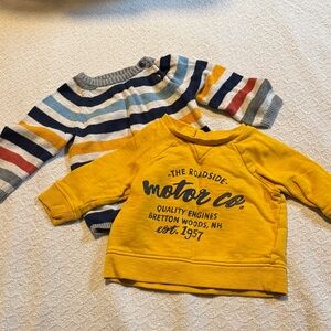 H&M Yellow and Striped Kids Sweaters